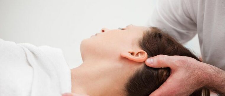 Patient atteint d'ostéochondrose cervicale